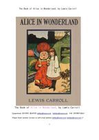 루이스캐롤의 이상한 나라의 엘리스.The Book of Alice in Wonderland, by Lewis Carroll