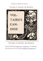 볼테르의 캉디드.The Book of Candide, by Voltaire