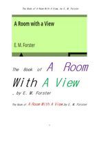 전망좋은 방.The Book of A Room With A View, by E. M. Forster