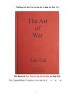 손자병법. 孫子兵法.영어 중국어. The Book of Sun Tzu on the Art of War, by Sun Tzu