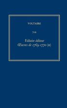 Voltaire Editeur: Oeuvres De 1769-1770: Pt. 2