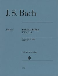 [국내도서] 바흐 파르티타 No 1 B flat Major BWV 825 (HN 1651)